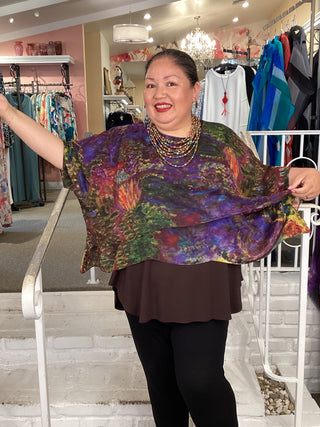 Silk Overlay Top - Carnival