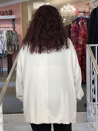OVERSIZE SWEATER - WHITE