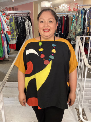 BlACK MULTI CELESTIAL TOP