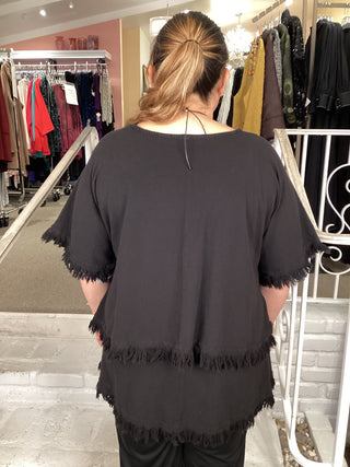 TRUFFLE TIER TOP - BLACK