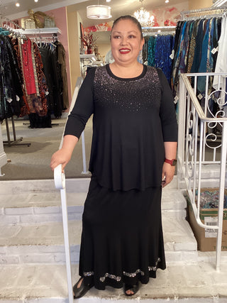 JAZZ 3/4 SLEEVE -BLACK DIAMOND