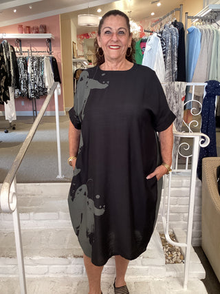 ONE SIZE DRESS - BLACK