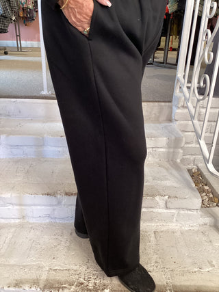 FLEECE SWEATPANT - BLACK