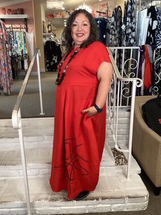 A ORLA DRESS - RED