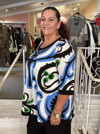 BANDED TUNIC - BLACK SURI