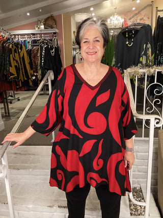 MOROCCO TUNIC - RED LAVA