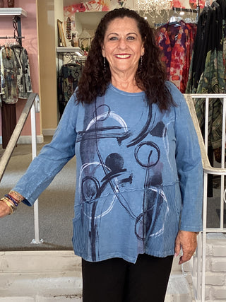 TUNIC WAVE POCKET- DREAMSCAPE