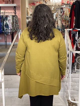 Asymmetric Pullover - Olive