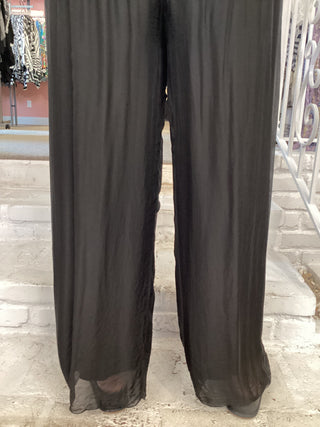 SATIN PANT - BLACK