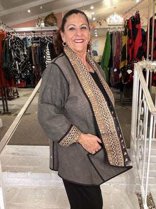 #6 REV SHAWL COLLAR KANTHA JKT