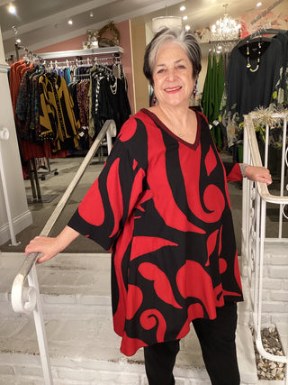 MOROCCO TUNIC - RED LAVA