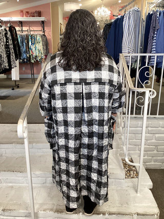 DUSTER - B/W BUFFALO CHECK