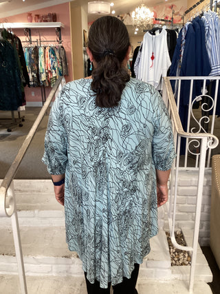2494 V Bias A Tunic – Abs Aqua