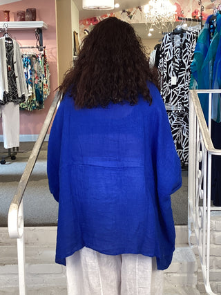 ROZA 2 POCKET TOP - ROYAL