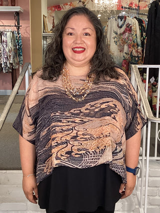Silk Overlay Top - Tempest
