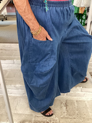 2 POCKET PANTS - DENIM