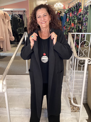 DELANEY KNIT JACKET - BLACK