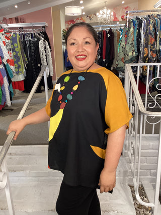 BlACK MULTI CELESTIAL TOP