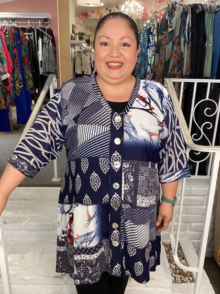HAPPY COAT - NAVY