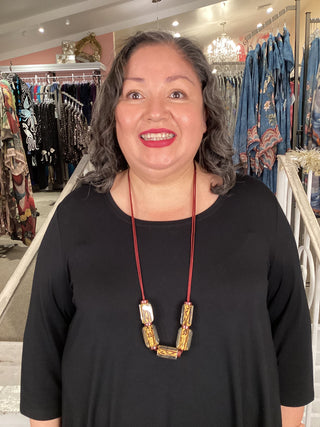 17 GOLDEN BAMBOO NECKLACE