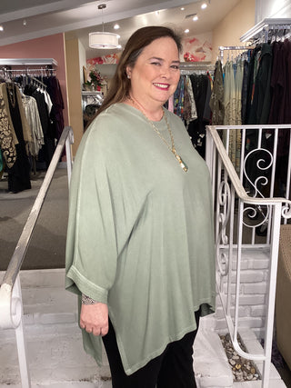 ROUND NECK TUNIC - KIWI