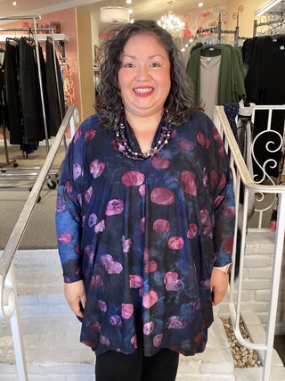 AT845M KNIT TUNIC - MIDNIGHT