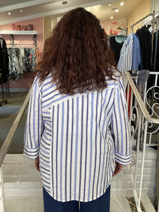 MONTAUK STRIPE SHIRT - SKY