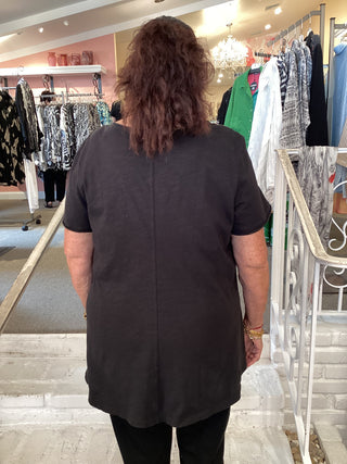 S/S TEE TOP - BLACK