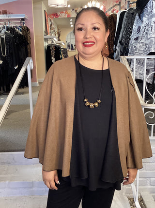 CASHMERE SHAWL - D BROWN