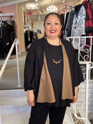 CASHMERE SHAWL - D BROWN