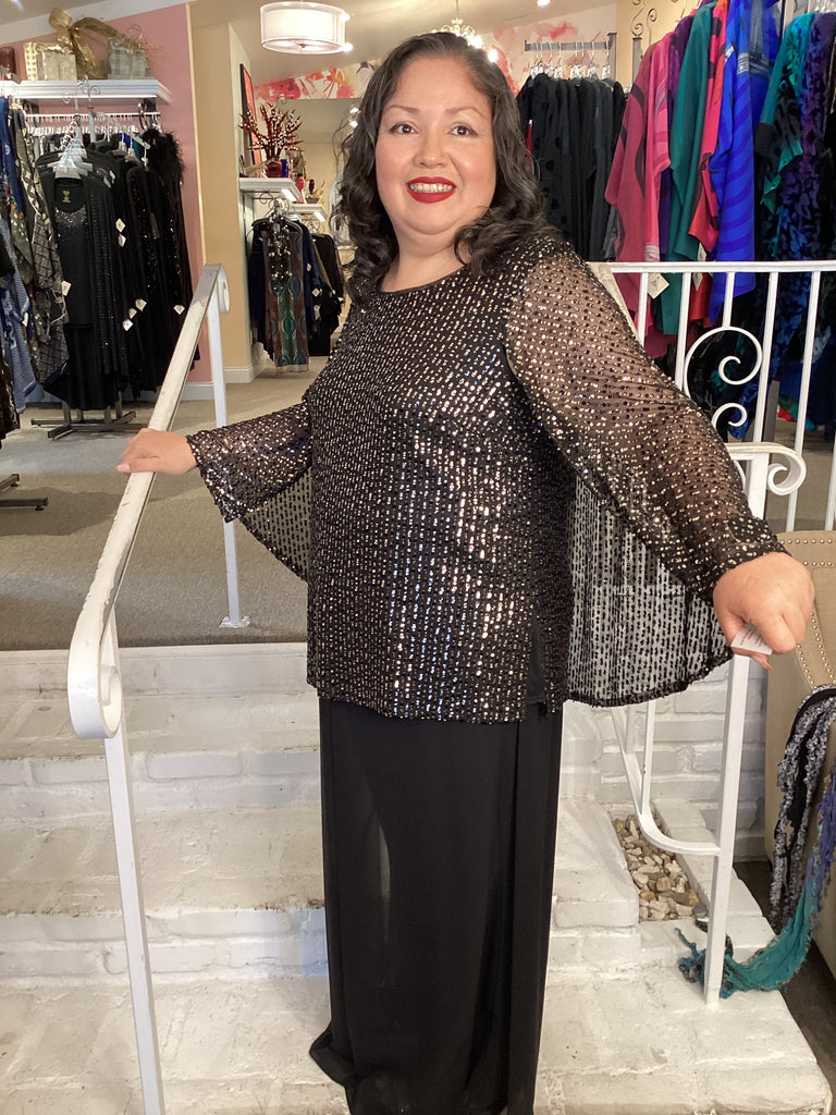Alex evening tops plus size online