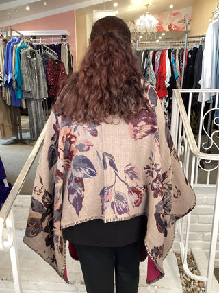 REV RUANA LACY PURPLE/GRAY