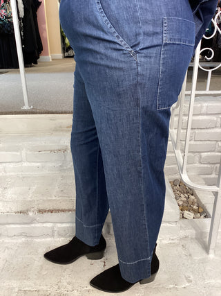 SP611D BACK POCKET DENIM PANT