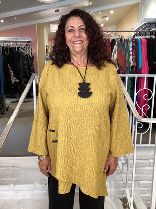 RAGLAN ASYM TUNIC - GOLD