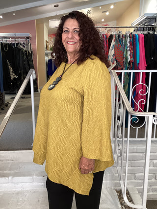RAGLAN ASYM TUNIC - GOLD