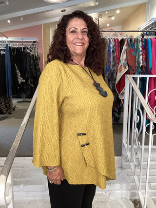 RAGLAN ASYM TUNIC - GOLD