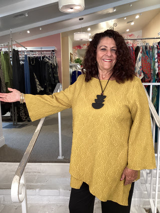 RAGLAN ASYM TUNIC - GOLD