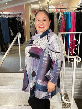 FRENCH BRUSH COWL TUNIC-STUDIO