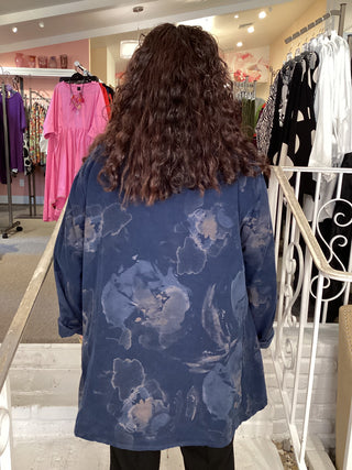 ARTSY CORDUROY TOP - NAVY