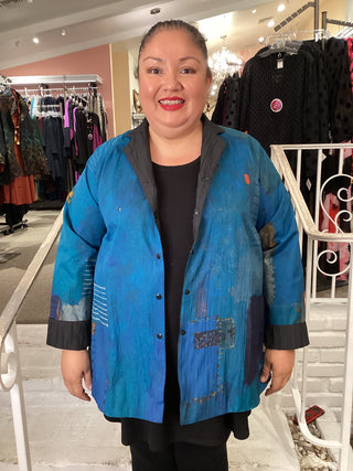 REV COLLAR JACKET - BLUES B