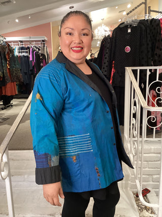 REV COLLAR JACKET - BLUES B