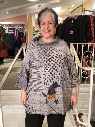 TEXTURED TOP - CATS