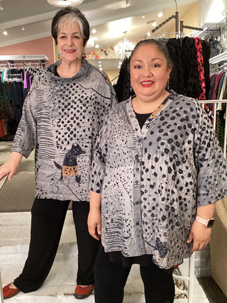 TEXTURED TOP - CATS