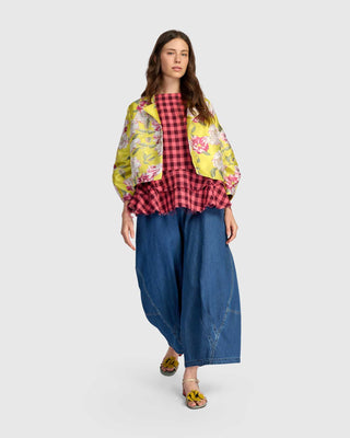 SJ220F FLORAL TAFFETA JACKET