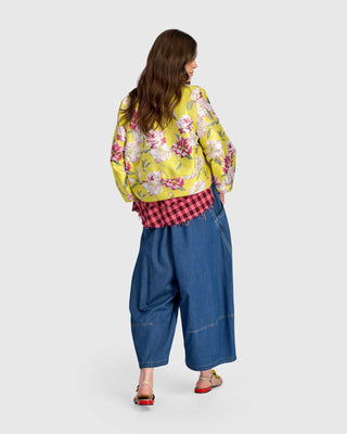 SJ220F FLORAL TAFFETA JACKET