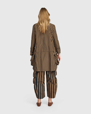 SJ224G GINGHAM TAFFETA JACKET