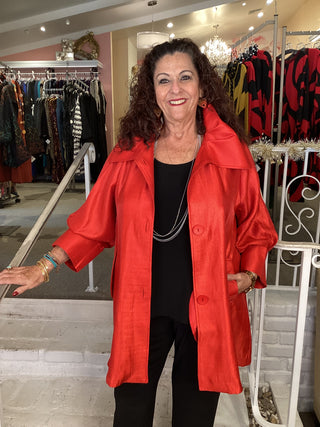 Dressy big collar jacket