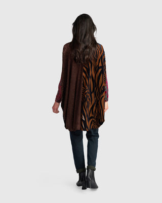 AT800R Cut Velvet Tunic in Regal Mix by Alembika