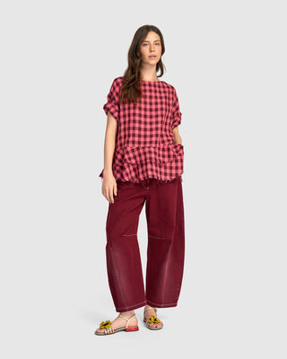 SP430 COTTON BARREL PANT-COLOR