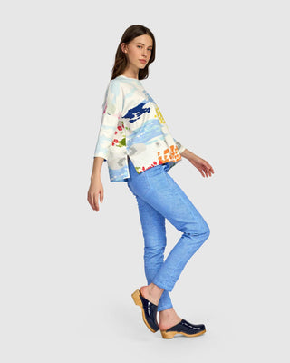 ST925M MATTISE COTTON/KNIT TOP